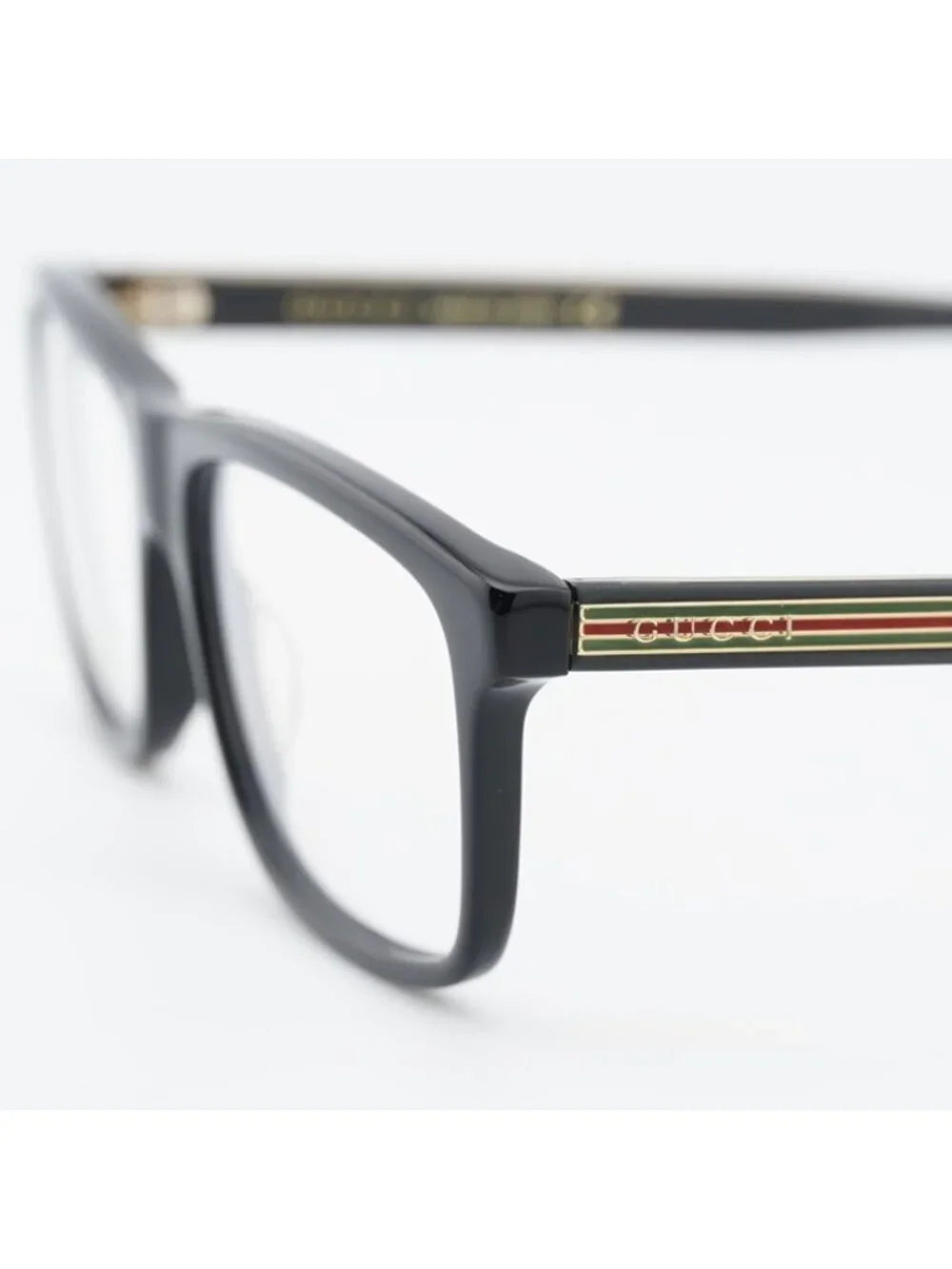 Gucci GG0384O 001 Eyeglasses Black 55mm Rectangle Frame